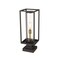 Z-Lite Dunbroch 1 Light Outdoor Pier Mounted Fixture, Deep Bronze + Outdoor Brass & Clear 584PHMS-SQPM-DBZ - alternate 2